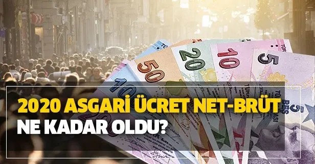 son dakika asgari ucret 2020 ne kadar