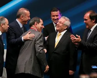 Erdoğan istedi kucaklaştılar