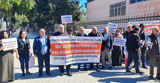 Adana’da üst geçit krizi! Mahalleli ayağa kalktı: 10 aydır tek bir çivi bile çakılmadı
