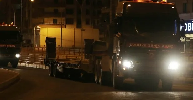 Son dakika: Suriye sınırına askeri sevkiyat
