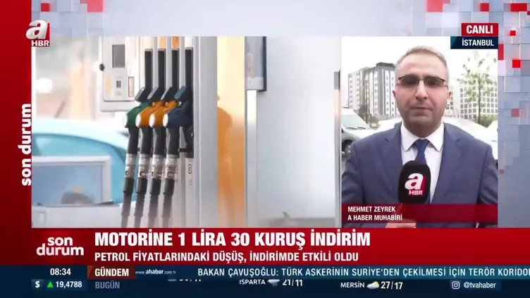 Motorine 1 lira 30 kuruş indirim!