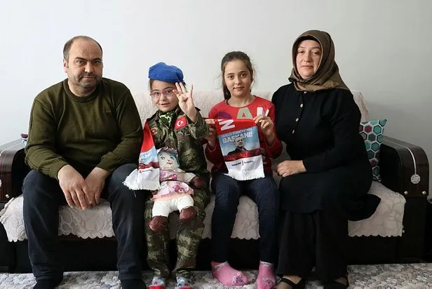 Epilepsi hastası minik İkra’nın Başkan Erdoğan sevgisi: Tayyip dede seni çok seviyorum-1