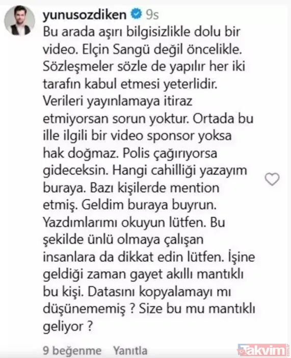 Ceren Yılmaz’dan Elçin Sangu ve sevgilisi hakkında şok iddia! “Beni evimden aldırlar” Yunus Özdiken’den yanıt geldi - 11