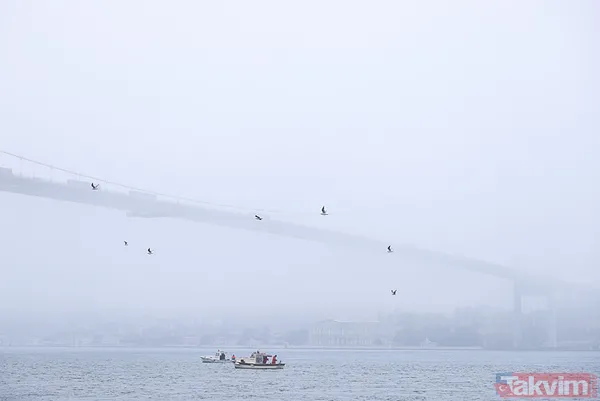 İstanbul'dan sis manzaraları... Köprüler kayboldu - 11