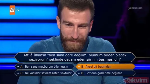 atv'de Kenan İmirzalıoğlu'nun sunduğu Kim Milyoner Olmak İster'de dikkat çeken Mustafa Kemal Atatürk sorusu - 41