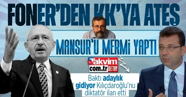 Soner Yalçın Kemal Kılıçdaroğlu’nu yerden yere vurdu! Ekrem İmamoğlu’nun medya ayağı ateşe devam ediyor... Mansur Yavaş detayı...