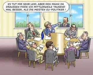 Alman karikatürist Erdoğan’ı böyle çizdi!