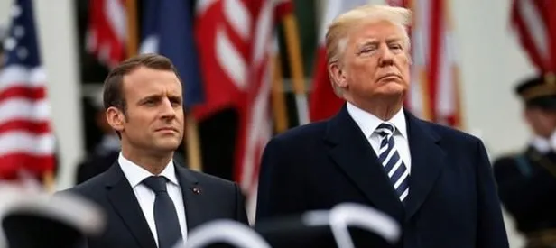 Trump ve Macron’dan koronavirüs görüşmesi