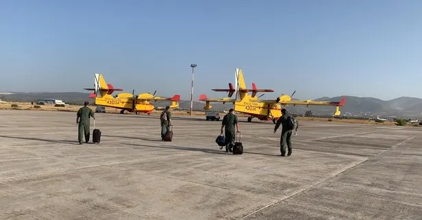 İspanya’dan gelen 2 yangın söndürme uçağı Muğla’da