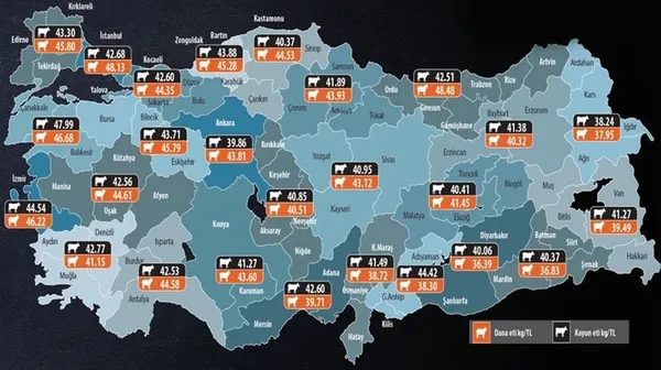 İşte en pahalı ve ucuz etin satıldığı iller-2
