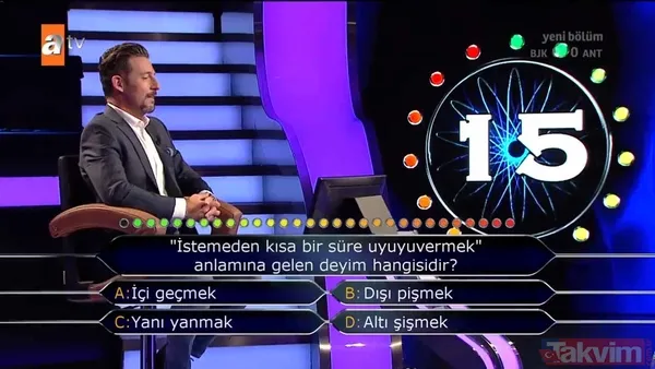 Kim Milyoner Olmak İster'de 125 bin TL'lik zor matematik sorusu: Hangisi bir narsistik sayı değildir? - 21