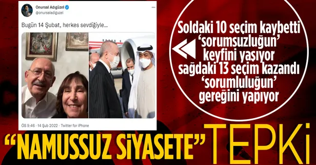 CHP'li Onursal Adıgüzel'den '14 Şubat' rezilliği! Başkan Erdoğan'ın BAE ziyaretini hedef aldı