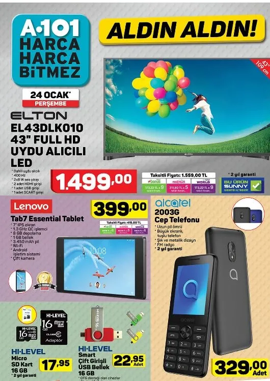 A101'de bu hafta! 24 Ocak Perşembe aktüel ürünler satışta! Katalogda hangi ürünler var?-2