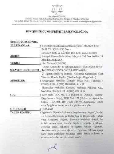 Eskişehir'de skandal olay: Depremzede öğrenciyi başörtüsü nedeniyle okula kaydetmeyen müdüre 1 yıl hapis istemi-5