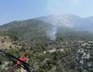 Muğla’daki orman yangınına acil müdahale