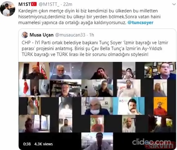 Tunç Soyer'in 'İzmir bayrağı ayrı olsun' şeklindeki "elayet" çıkışına tepkiler çığ gibi: "Bölücülerle aynı muameleyi hak edersin" - 12