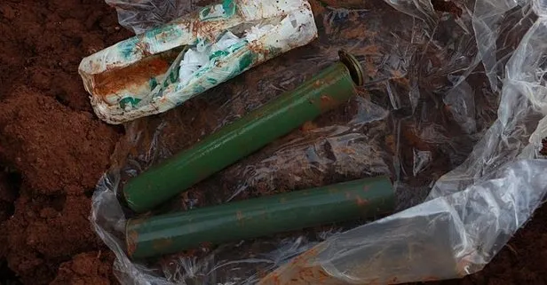 Siirt'te bir arazide PKK'ya ait RPG-7 roketatar sevk fişekleri bulundu