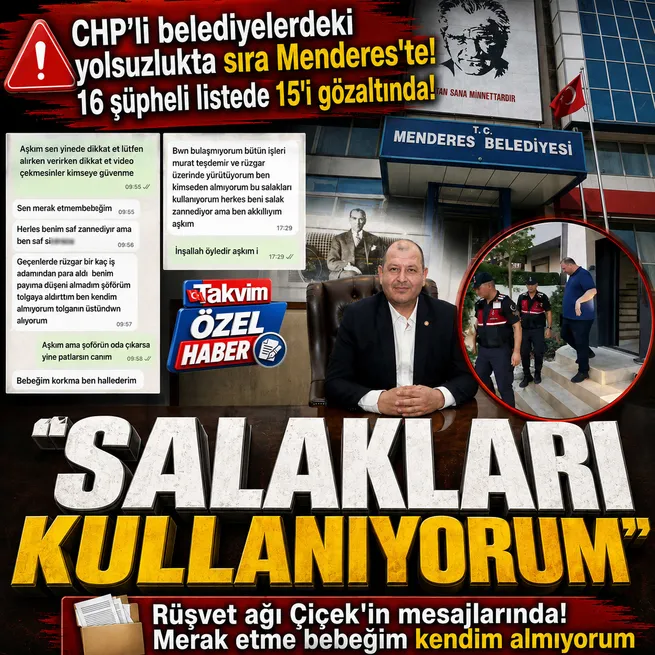 Menderes Belediyesine rüşvet operasyonu: Belediye Başkanı CHPli İlkay Çiçekin de aralarında olduğu 15 şüpheli gözaltında
