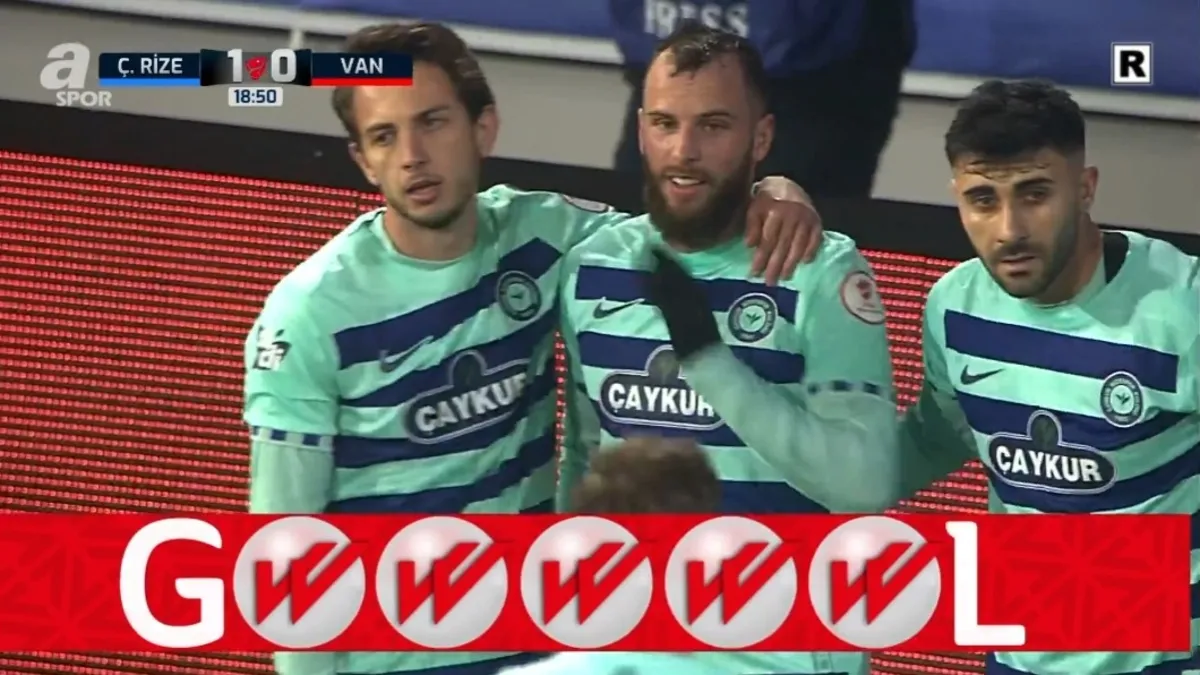 Rize - Vanspor maçında ilk gol | Video