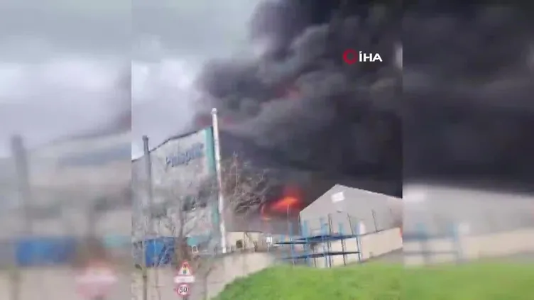 Tekirdağ Ergene'de fabrika yangını!