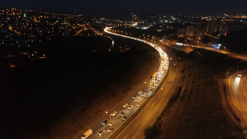 Bayram tatili dönüş trafiği başladı - 7