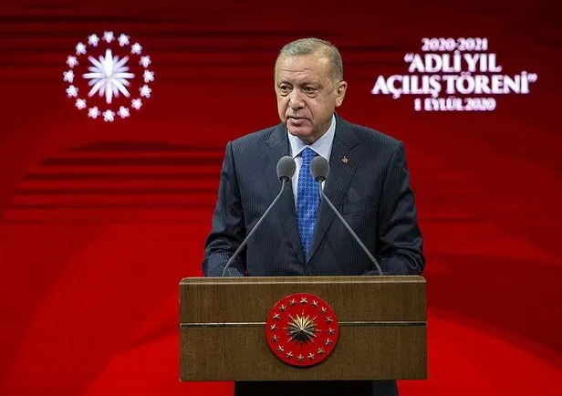 Son dakika: Başkan Erdoğan'dan 2020-2021 Adli Yılı açılış töreninde önemli açıklamalar-1