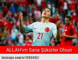Türkiye - Çek Cumhuriyeti maçı capsleri