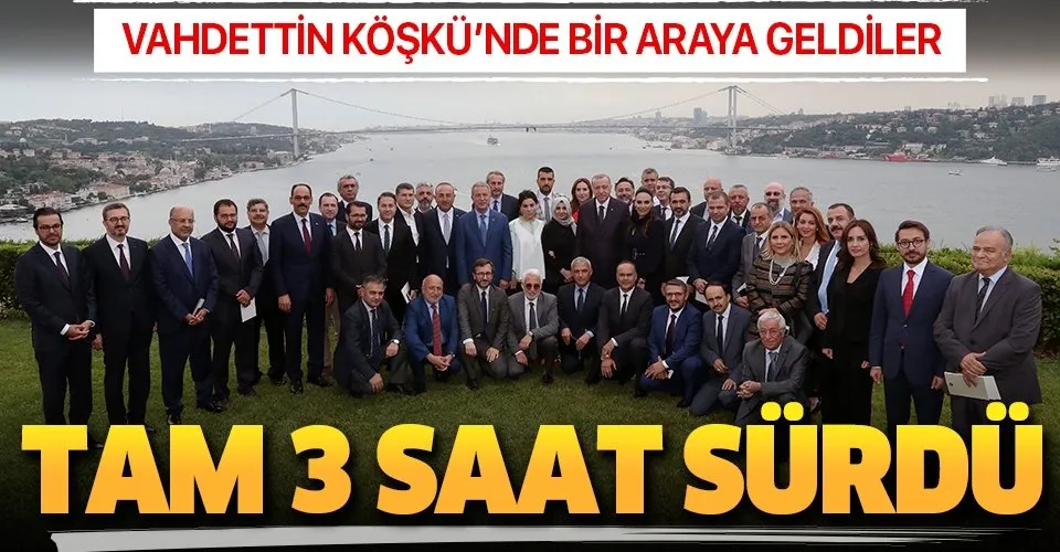 Başkan Erdoğan'ın genel yayın yönetmenleriyle bir araya geldiği toplantı sona erdi