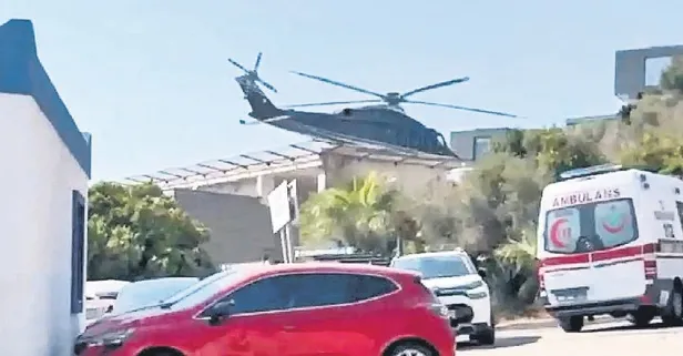 Bodrum’da helikopter paniği: Pervane rüzgarı turist kadını yaraladı