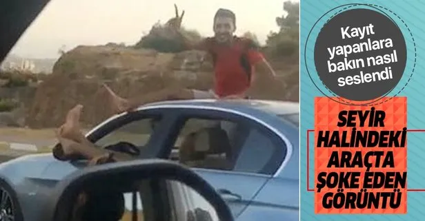 Antalya’da seyir halindeki otomobilde ’pes’ dedirten görüntüler! Sosyal medyada büyük tepki çekti