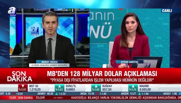 SON DAKİKA: Merkez Bankası'ndan "128 milyar dolar" açıklaması