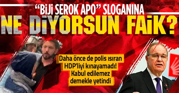 Son dakika: CHP İstanbul'da "Biji Serok Apo" sloganı atıp polise yumruk atan HDP'yi kınayamadı!