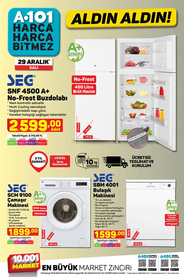 A101 aktüel ürünler kataloğu 29 Aralık Salı 2020! A101 aktüel ürünlerde bu hafta neler var?-9