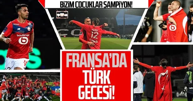 Milli futbolcularımız Burak Yılmaz, Yusuf Yazıcı ve Zeki Çelik’in forma giydiği Lille Fransa’da şampiyon oldu!