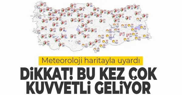 Hava Durumu Meteoroloji Harita Yayinlayarak Uyardi Yagislar Turkiye Yi Etkisi Altina Alacak 30 Mayis 3 Haziran Takvim