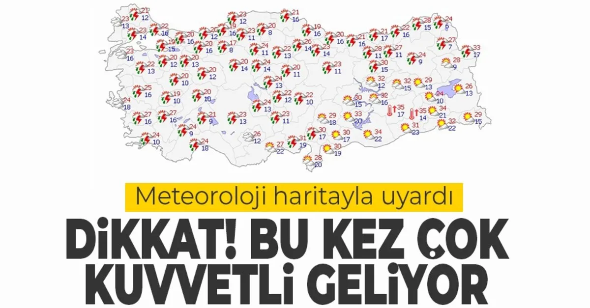 hava durumu meteoroloji harita yayinlayarak uyardi yagislar turkiye yi etkisi altina alacak 30 mayis 3 haziran takvim