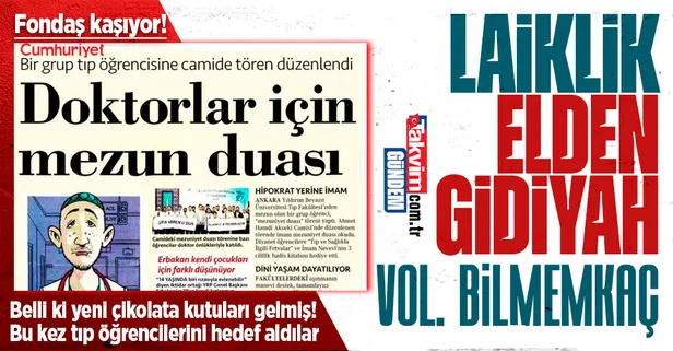 Cumhuriyet gazetesi yeni algı operasyonlarında! Tıp fakültesi öğrencilerinin camideki etkinliği rahatsız etti