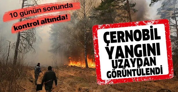 Çernobil yangını uzaydan böyle görüntülendi!