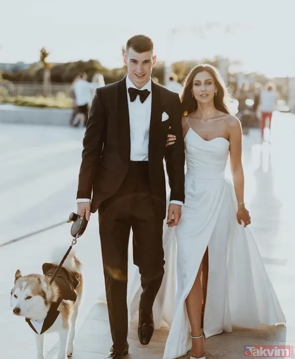 Fenerbahçe'nin 40 numarası Dominik Livakovic 7 senelik evliymiş! İşte 1 çocuk babası Livakovic'in eşi... - 29