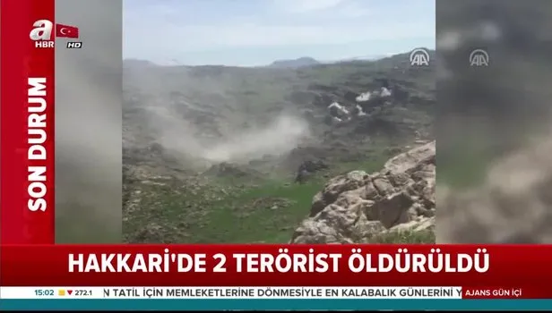 Son dakika haberi Hakkari Dağlıca'da saldırı girişimi 2 terörist öldürüldü