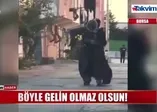 Gelin, kaynanasını sokak ortasında dövdü