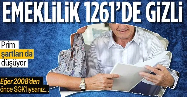 Erken emekliğe 1261 formülü