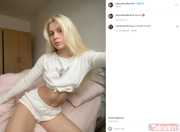 Aleyna Tilki yataktan paylaştı Serel Yereli anında olay yerine çöktü 'koğuş kalk' Rapçi sevgilisi Uzi'den ayrılan Aleyna... - 7