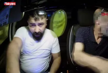 Antalya taksi gaspı kamerada!