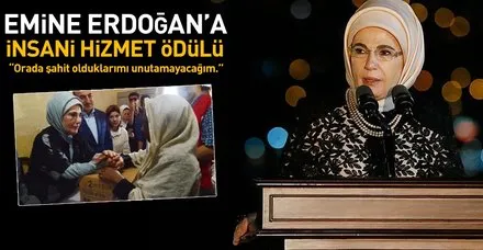 Emine Erdoğan'a Londra'da insani hizmet ödülü