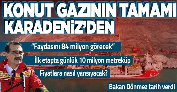 Enerji ve Tabii Kaynaklar Bakanı Fatih Dönmez: İleride konutlarda kullanılan gazın tamamı Karadeniz’den üretilecek