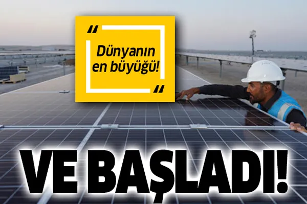 YEKA'da yerli teknoloji hamlesi! Dünyanın en büyük santrali elektrik üretimine başladı!-1
