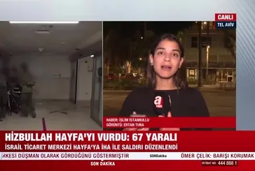 Tel Aviv'de A Haber yayınına çirkin saldırı!