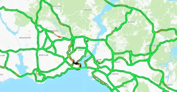 Son dakika: 2024'ün ilk günü İstanbul'da trafik yoğunluğu yüzde 1!