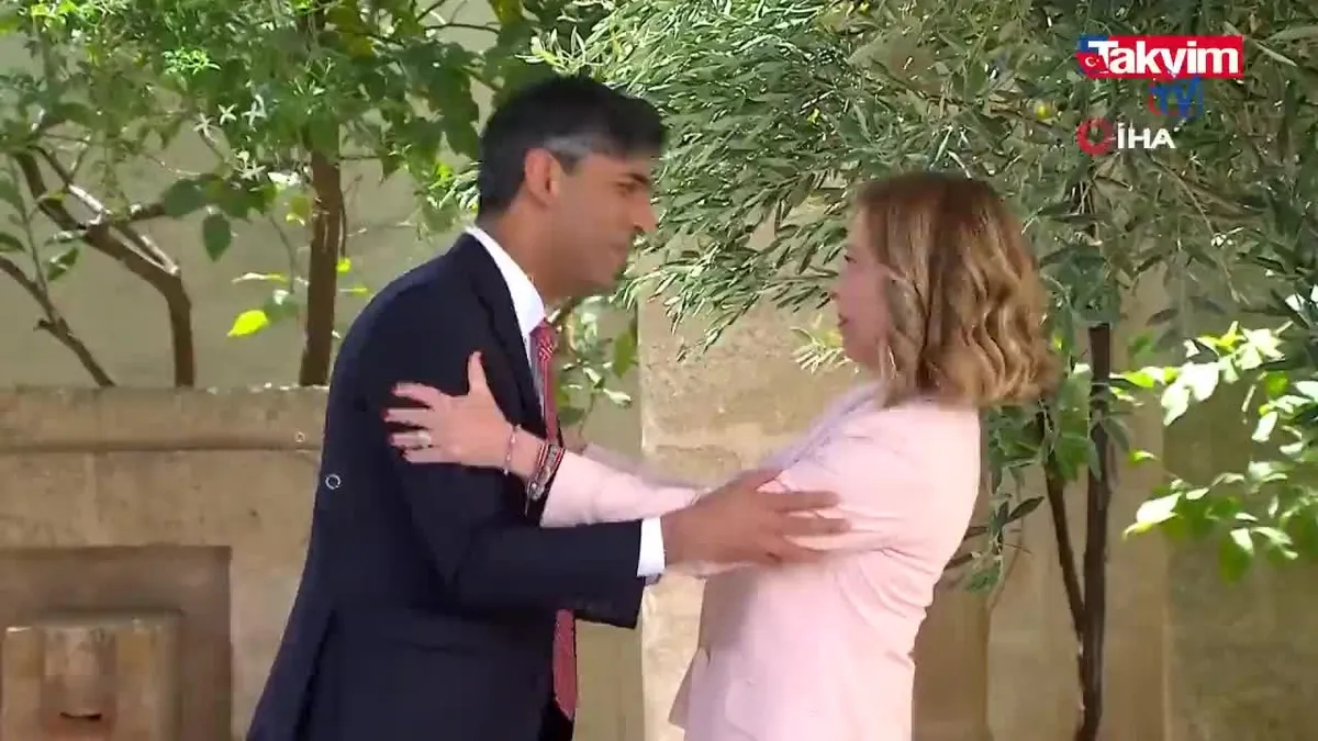 G7'de ev sahibi Meloni'nin zor anları!